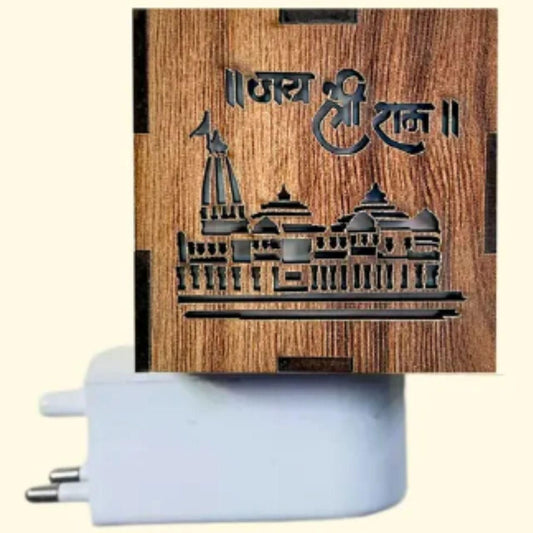 बीडी 3-इन-1 अयोध्या राम मंदिर अरोमा बर्नर और नाइट लैंप