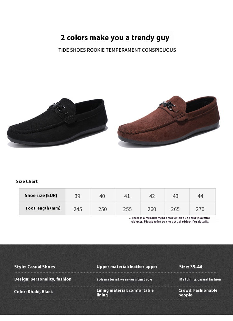 Waterproof Leisure Sports Men Slip-on Loafers Peas Small Leather Shoes