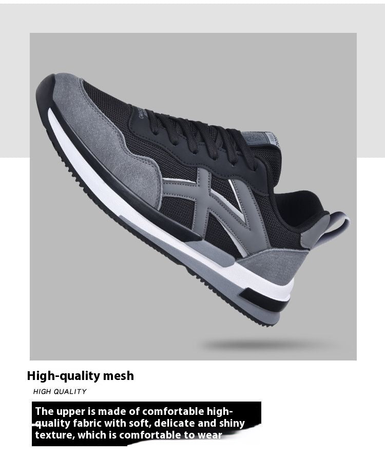 Leather Comfortable Breathable Casual Sneaker
