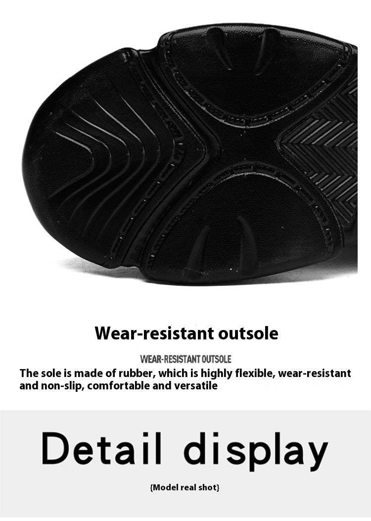 Men's Mesh Thick Bottom Height-increasing Running Shoes Outdoor Breathable Imported Shoes