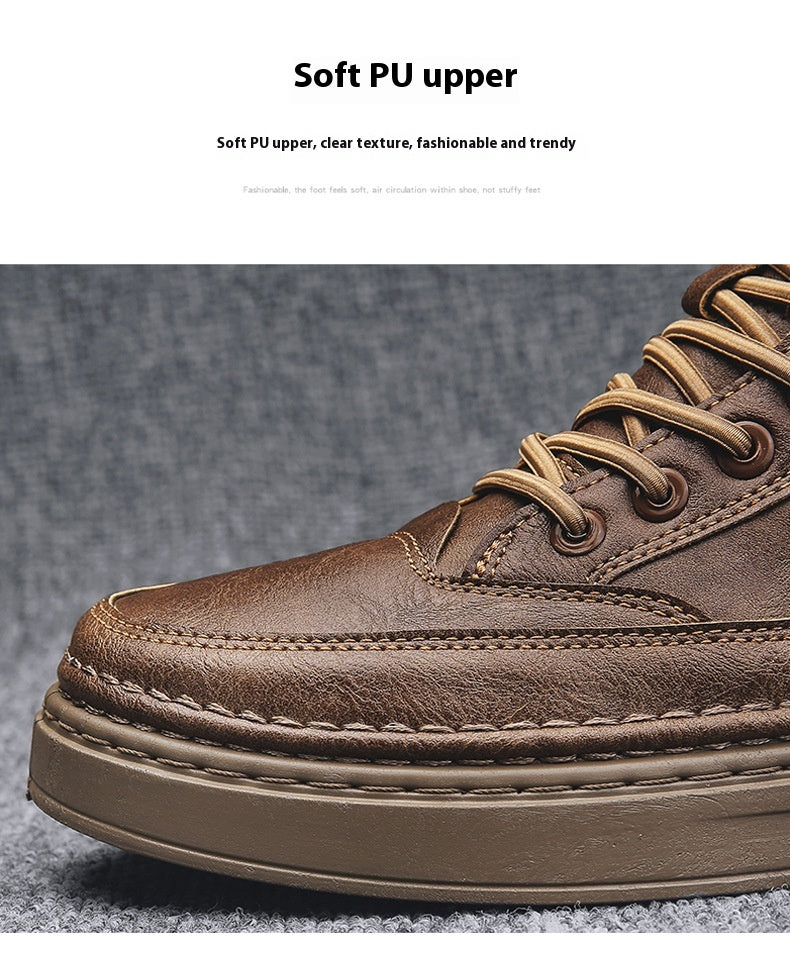 High-top Velvet Thermal And Thickening Northeast Cotton Padded Imported Shoes